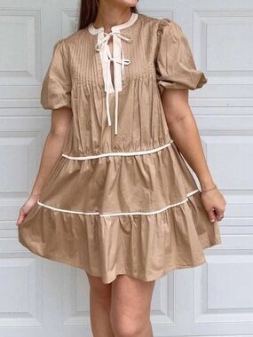 Tiered Mini Dress by In The Beginning boutique brand, size M, NWOT